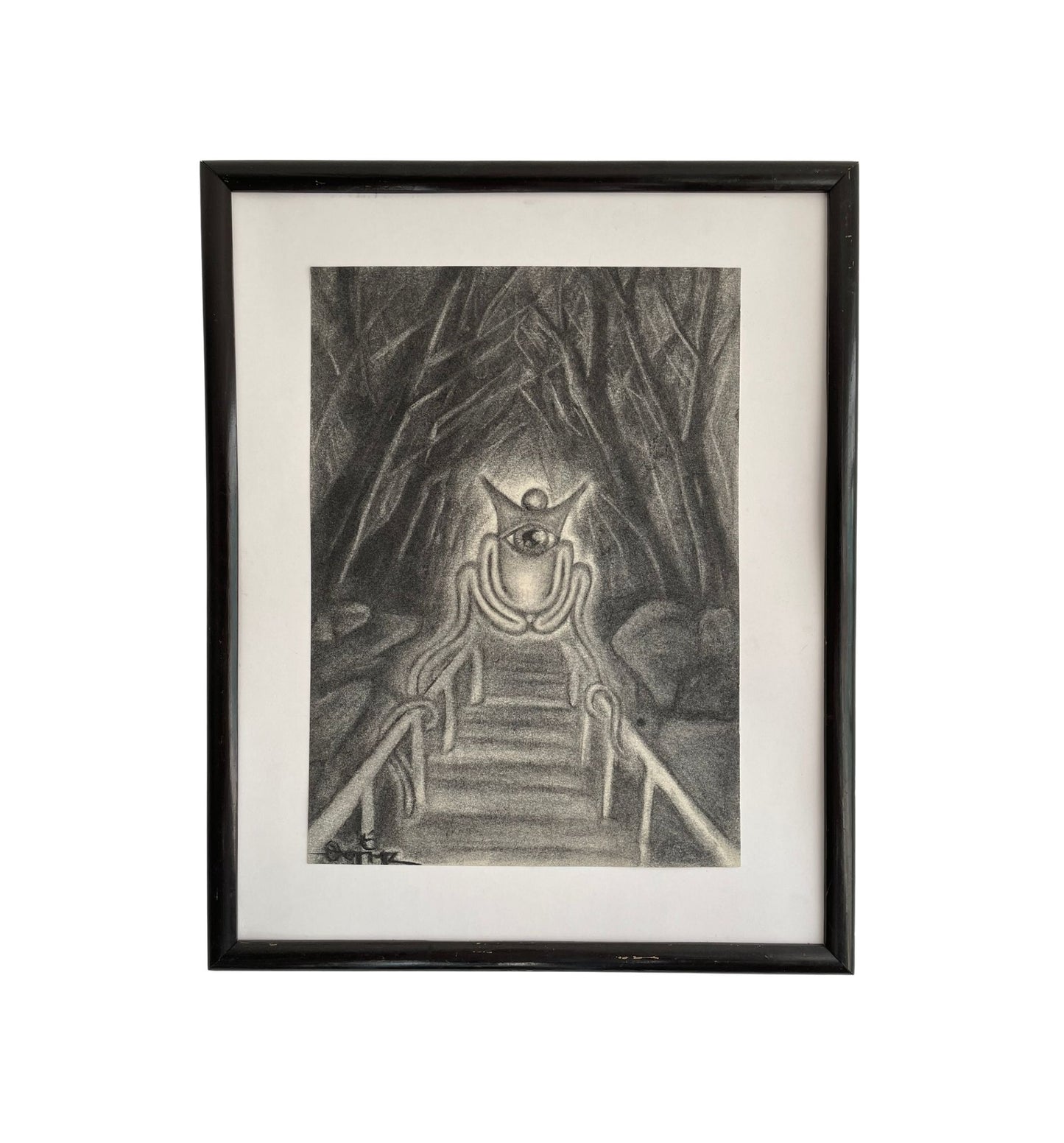 "Hold On" - Charcoal on marquilla, 42x52cm, 2024