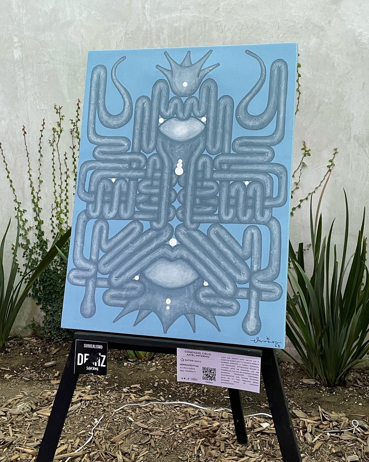 “As is heaven, so is hell.” - Acrylic on canvas, 70x80cm, 2024