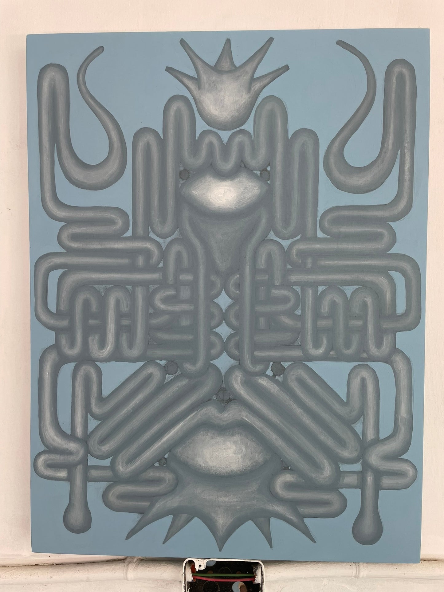 “As is heaven, so is hell.” - Acrylic on canvas, 70x80cm, 2024